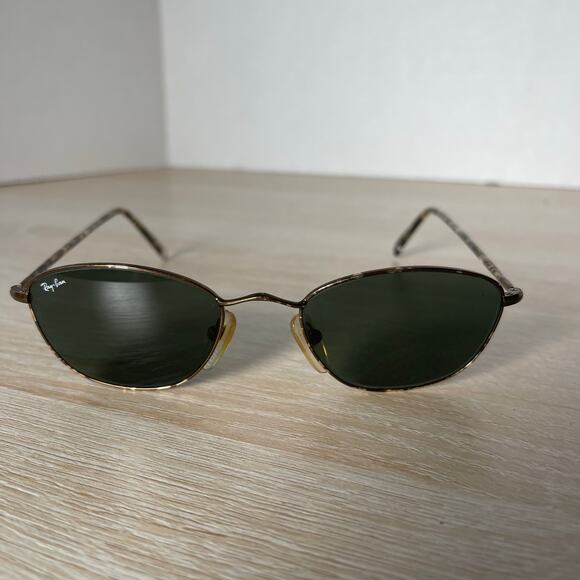 Vintage B&L Ray-Ban W2656 PPAS Sunglasses Slim Line Marble Brown RARE! - Picture 2 of 14